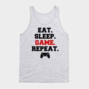 Eat Sleep Game Repeat Tank Top